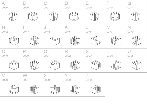 Qbicle 3 BRK details - Free Fonts at FontZone.net