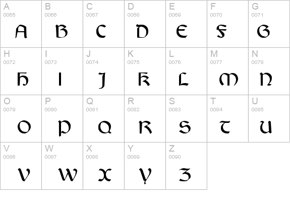 QTDublinIrish Regular details - Free Fonts at FontZone.net
