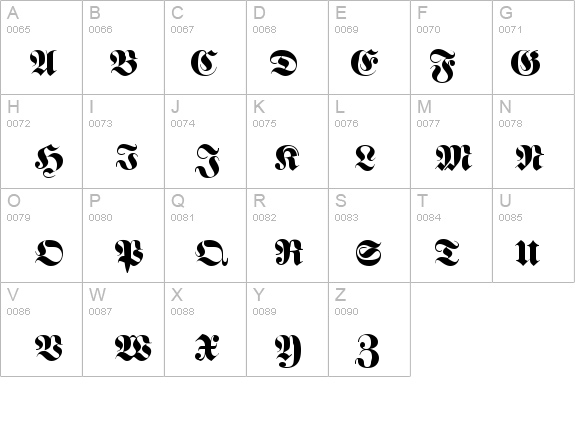 QTFraktur Regular details - Free Fonts at FontZone.net