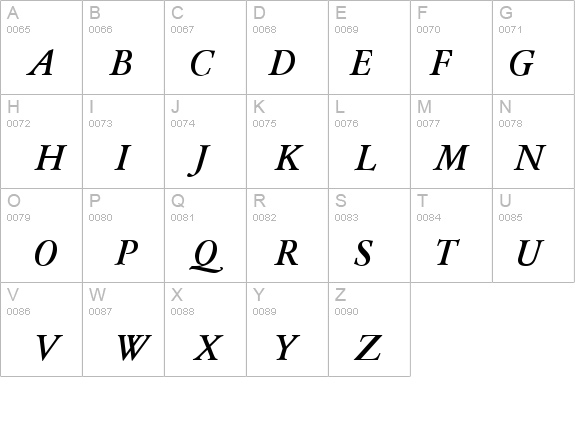 QTGaromand Bold Italic details - Free Fonts at FontZone.net