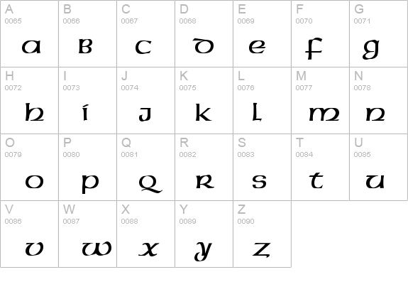 QTUSA-Uncial Regular details - Free Fonts at FontZone.net
