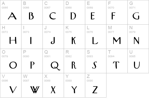 QTWestEnd Regular details - Free Fonts at FontZone.net