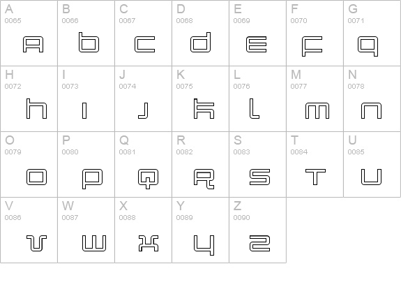 Quark Outline details - Free Fonts at FontZone.net