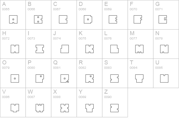 QUBE HOLLOW details - Free Fonts at FontZone.net