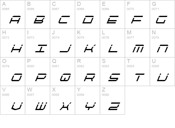 QuickTech Condensed Italic details - Free Fonts at FontZone.net