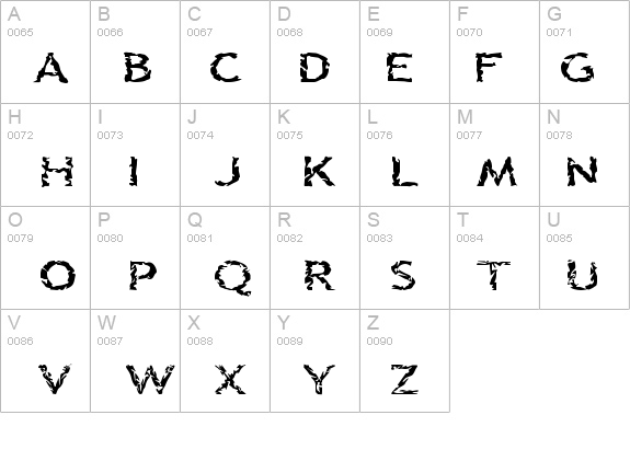 Quinquefoliolate details - Free Fonts at FontZone.net