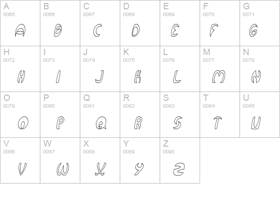 Qurve Hollow Thin Italic details - Free Fonts at FontZone.net