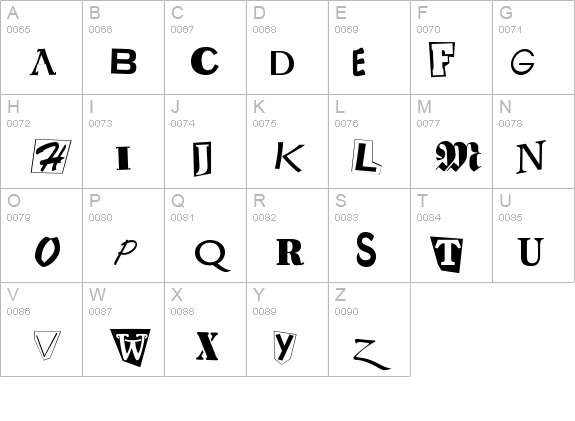 RansomNote details - Free Fonts at FontZone.net