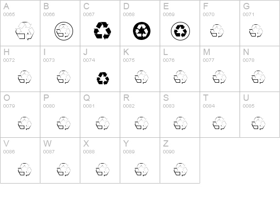 Recycle Medium details - Free Fonts at FontZone.net