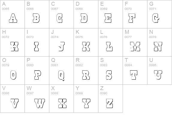 Regulators Shadow details - Free Fonts at FontZone.net