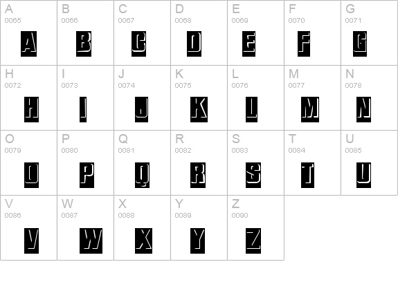 ReliefInReverse Regular details - Free Fonts at FontZone.net