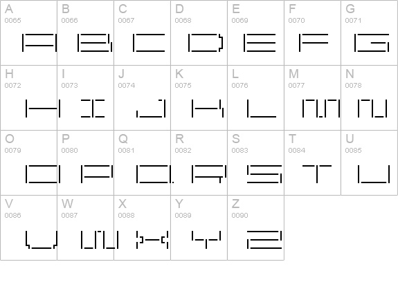 ReversionBroken ExtraLight details - Free Fonts at FontZone.net