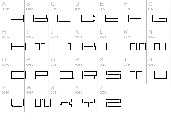 ReversionBroken Light details - Free Fonts at FontZone.net