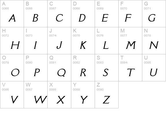 Rory Italic details - Free Fonts at FontZone.net