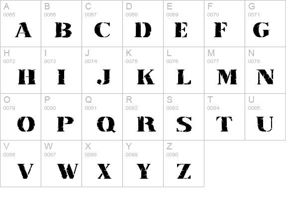 RubberStamp-Extended Normal details - Free Fonts at FontZone.net