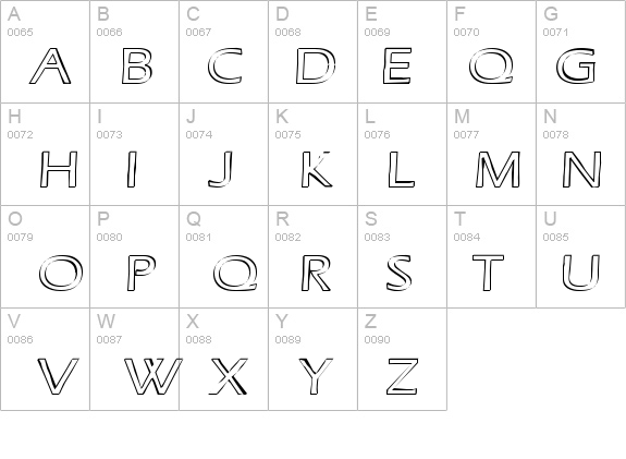 Ruffian Outline details - Free Fonts at FontZone.net