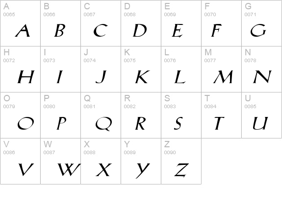 Salem-Extended Italic details - Free Fonts at FontZone.net