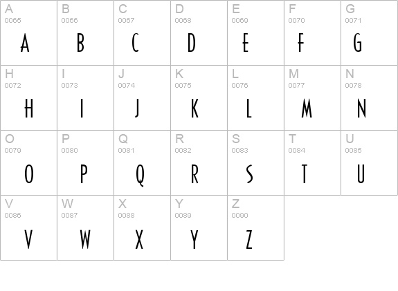 SandyhillConden details - Free Fonts at FontZone.net