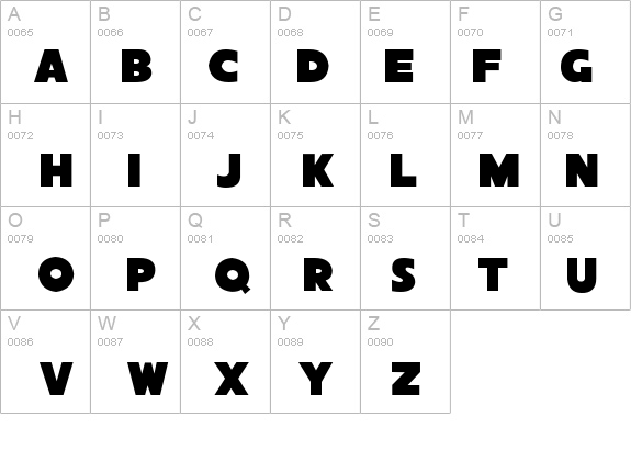 Sans Poster Bold JL details - Free Fonts at FontZone.net