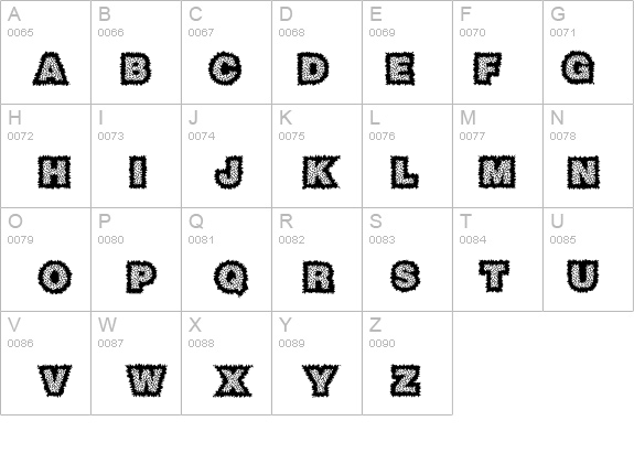 Sasquatch details - Free Fonts at FontZone.net