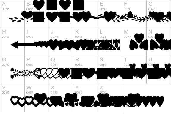 SC Hearts details - Free Fonts at FontZone.net
