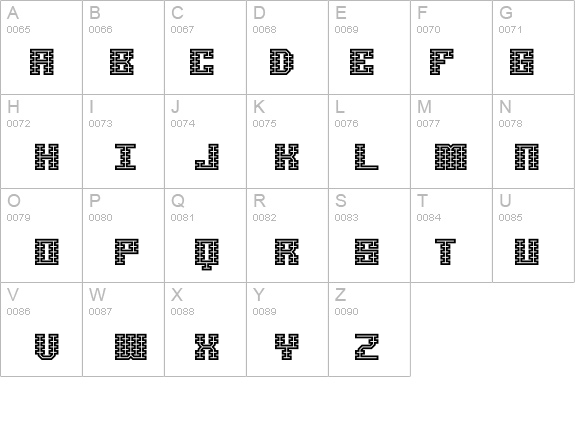 Scalelines Maze BRK details - Free Fonts at FontZone.net