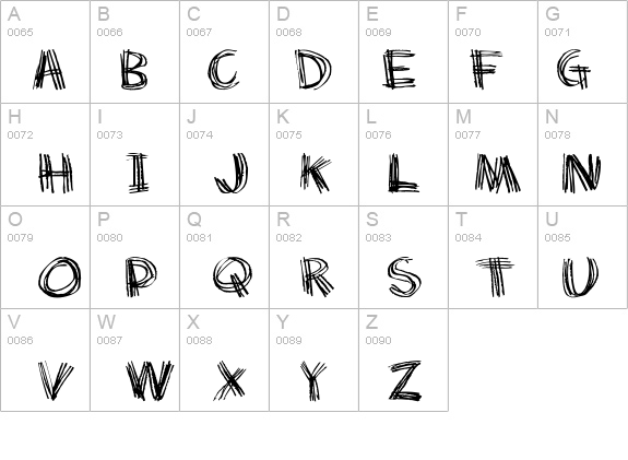 Scratch my back details - Free Fonts at FontZone.net