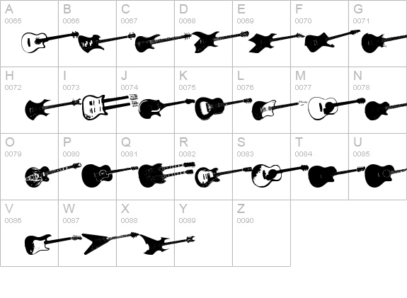 Screaming Guitar details - Free Fonts at FontZone.net