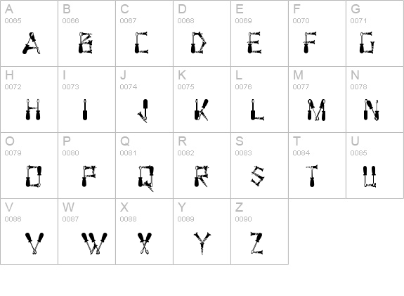 Screwged details - Free Fonts at FontZone.net