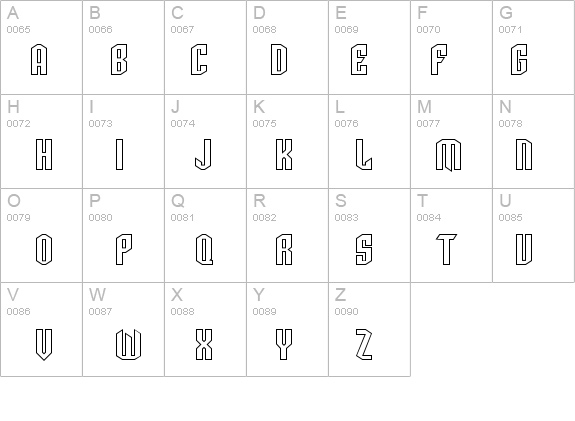SF Archery Black Outline details - Free Fonts at FontZone.net