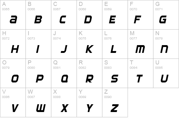 SF Automaton Condensed Oblique details - Free Fonts at FontZone.net