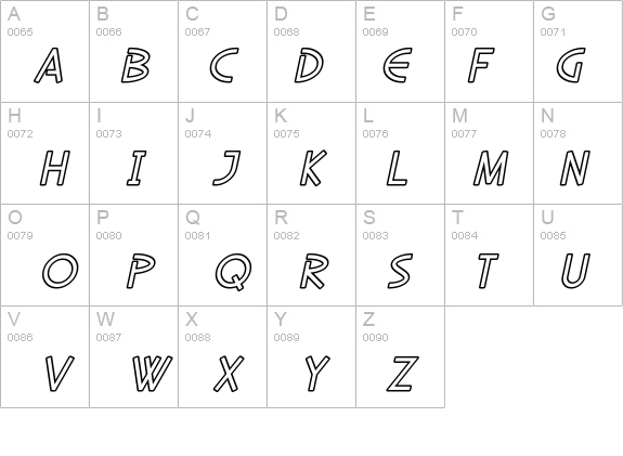SF Diego Sans Outline Oblique details - Free Fonts at FontZone.net