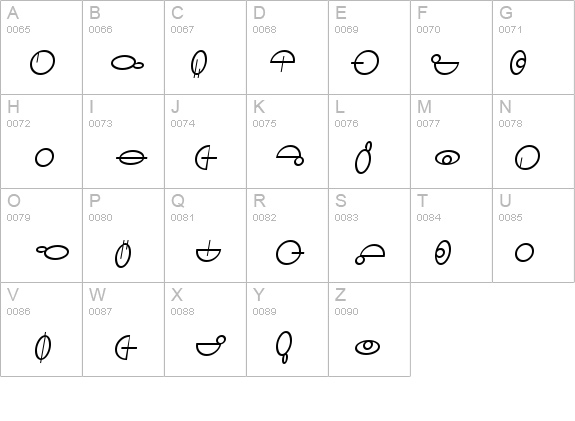 SF Distant Galaxy Symbols Italic details - Free Fonts at FontZone.net