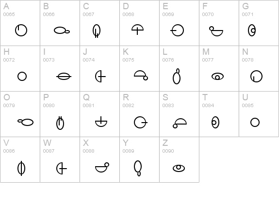 SF Distant Galaxy Symbols details - Free Fonts at FontZone.net