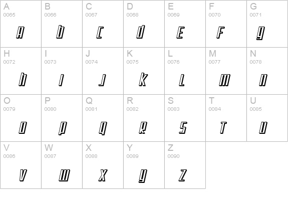 SF Square Root Shaded Oblique details - Free Fonts at FontZone.net
