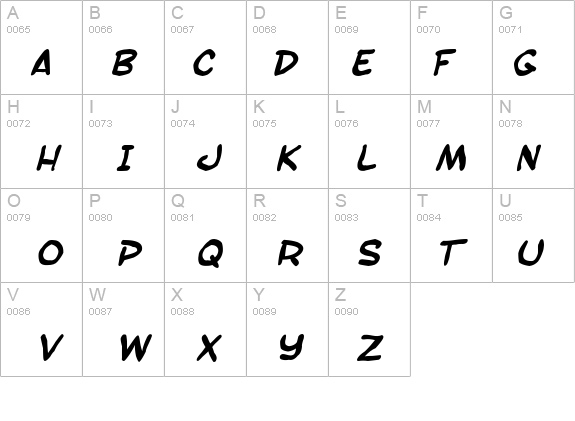 SF Toontime Blotch Bold Italic details - Free Fonts at FontZone.net