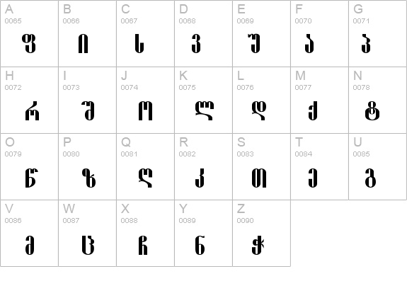 Shemokhmedy-ITV details - Free Fonts at FontZone.net