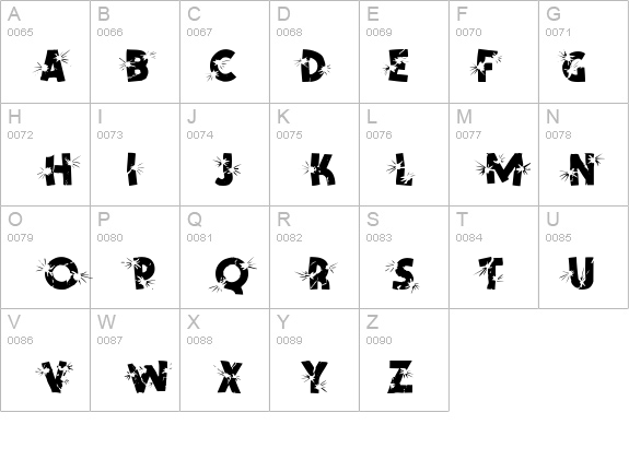 Shrapnel Regular details - Free Fonts at FontZone.net