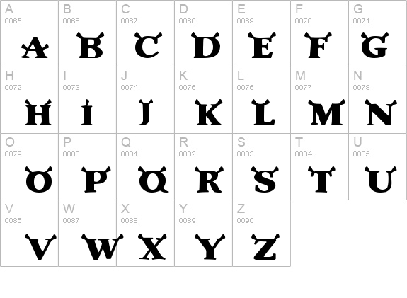 Shrek details - Free Fonts at FontZone.net