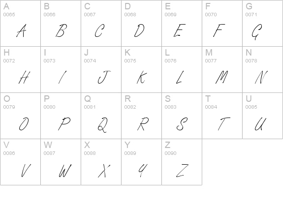 Signature Regular details - Free Fonts at FontZone.net