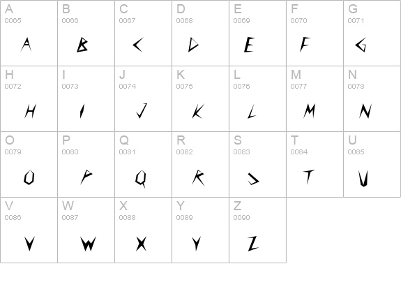 Slasher Normal details - Free Fonts at FontZone.net