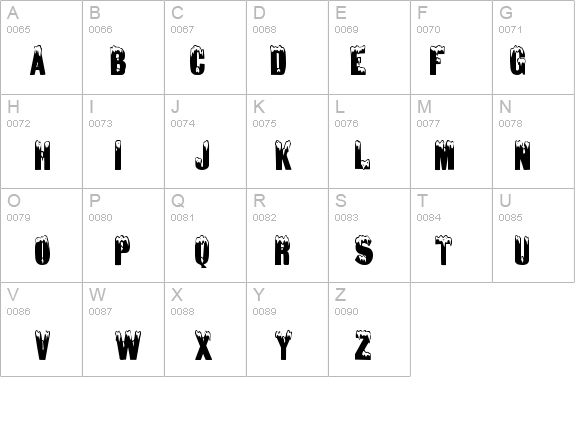 Snow Caps-Condensed Normal details - Free Fonts at FontZone.net