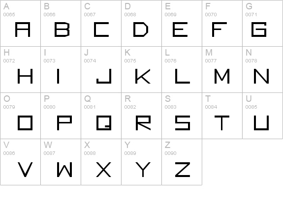 Square Unique Normal details - Free Fonts at FontZone.net