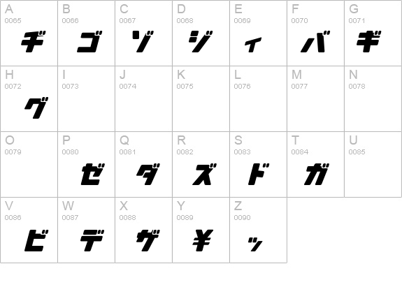 SsTaitoh-Katakana details - Free Fonts at FontZone.net