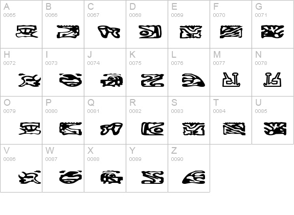ST Bajoran Ideogram details - Free Fonts at FontZone.net
