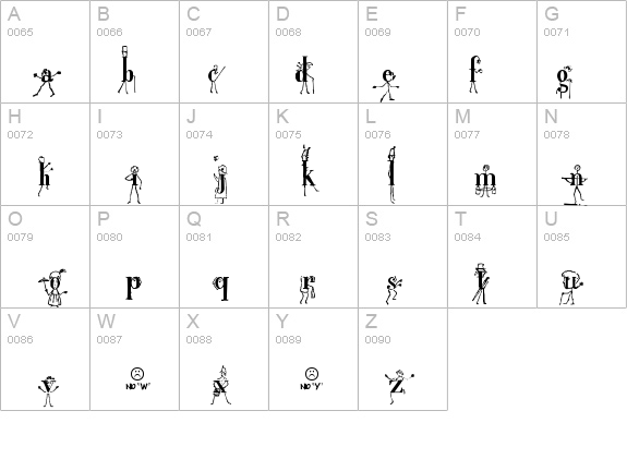 StickLetter Medium details - Free Fonts at FontZone.net