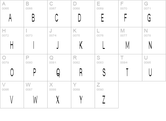 Street Corner Narrower details - Free Fonts at FontZone.net