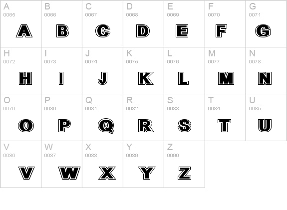 SURROUNDED large details - Free Fonts at FontZone.net