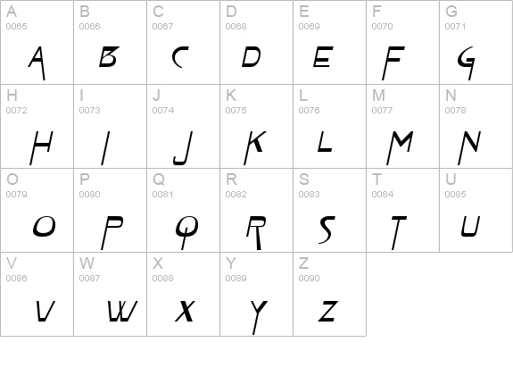 Tablet-Extended Italic details - Free Fonts at FontZone.net