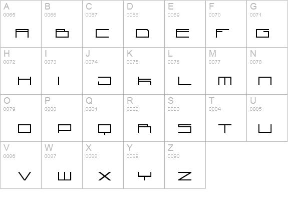 technoid one details - Free Fonts at FontZone.net